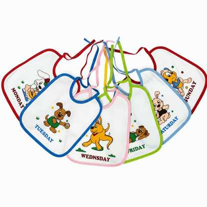 Baby Bib Cotton Drool Absorbent Pack of 2 - Comfort Cubz