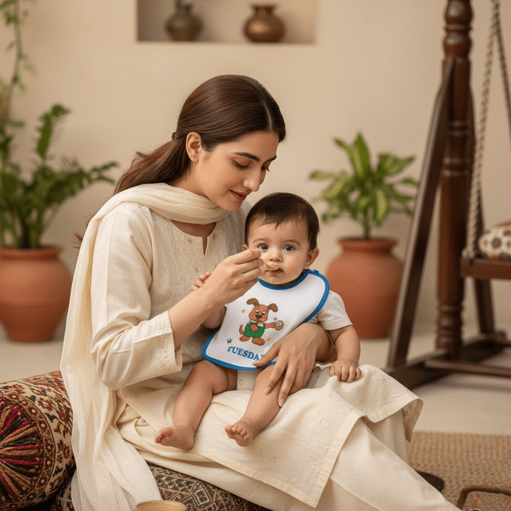 Baby Bib Cotton Drool Absorbent Pack of 2 - Comfort Cubz