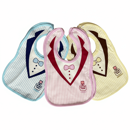 Baby Bib Cotton Feeding Absorbent Pack of 2 - Comfort Cubz