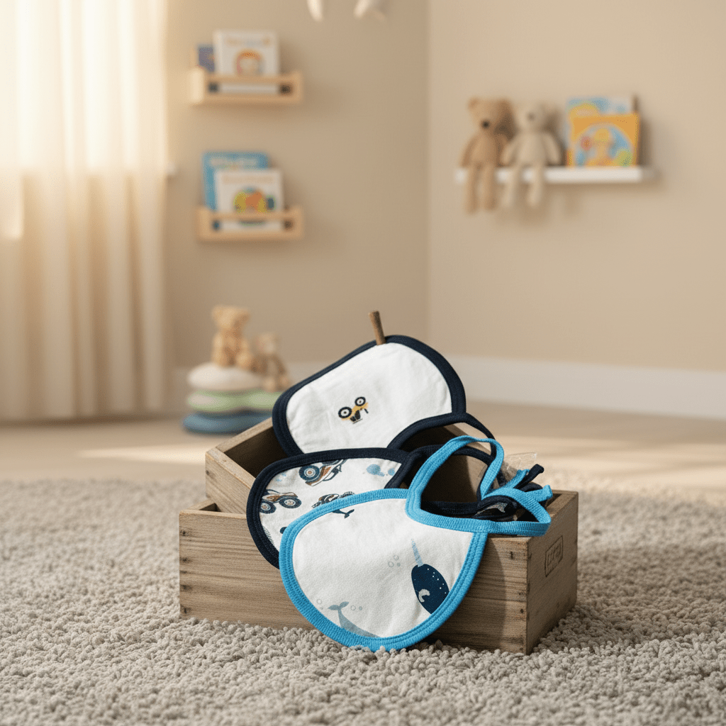 Baby Bib Cotton Feeding Pack of 3 - Comfort Cubz