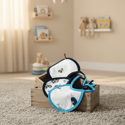 Baby Bib Cotton Feeding Pack of 3 - Comfort Cubz