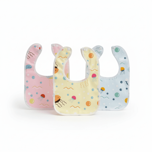 Baby Bib Cotton Feeding Premium Pack of 2 - Comfort Cubz