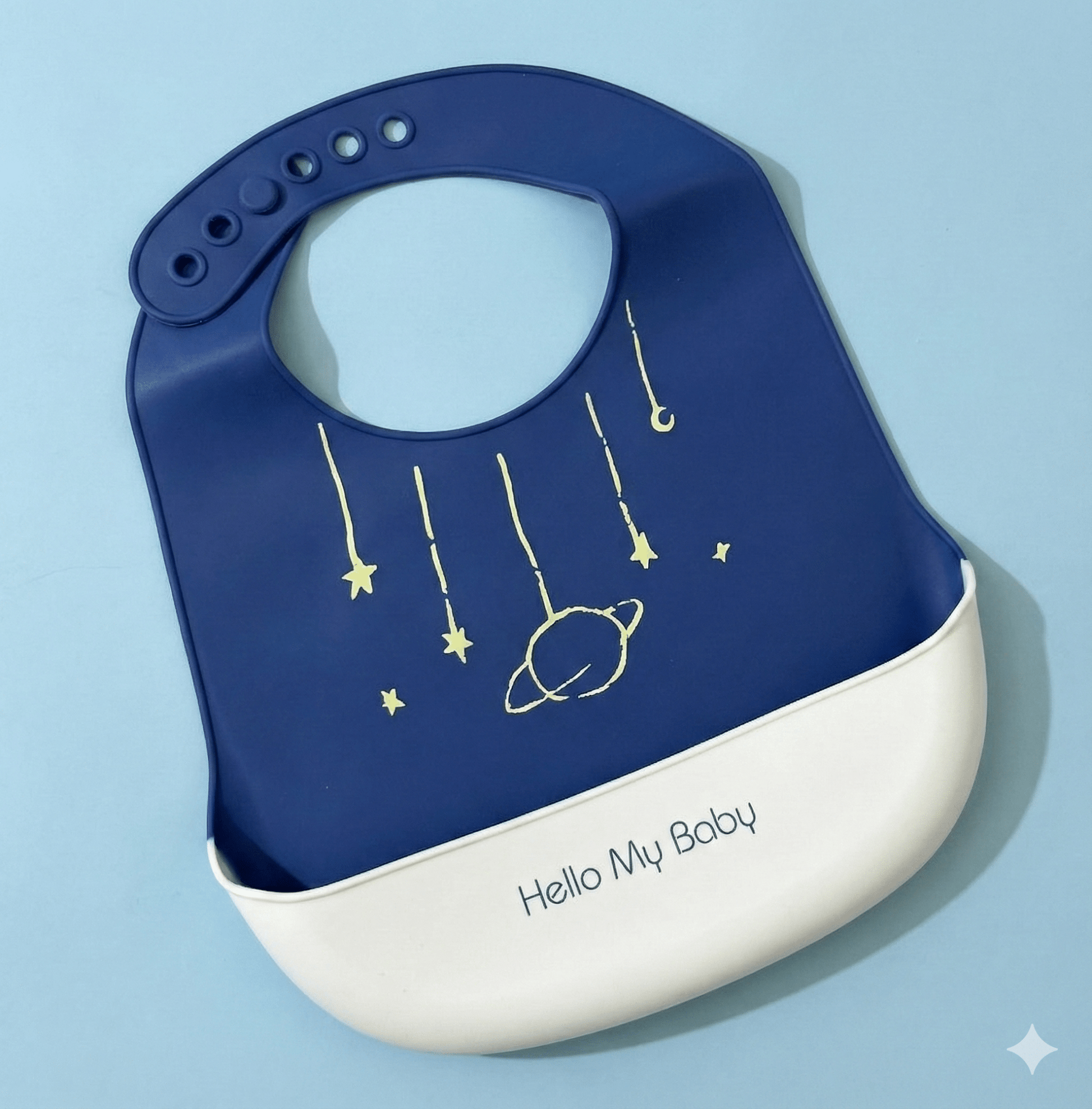 Baby Bib Silicone Waterproof Food Catcher - Comfort Cubz