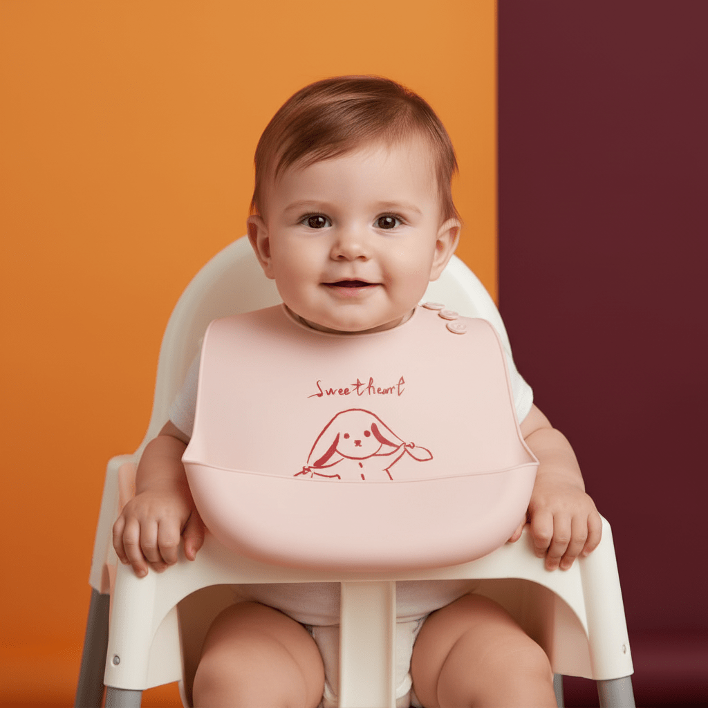 Baby Bib Silicone Waterproof Food Catcher - Comfort Cubz