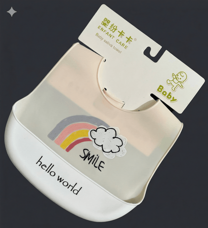 Baby Bib Silicone Waterproof Food Catcher - Comfort Cubz