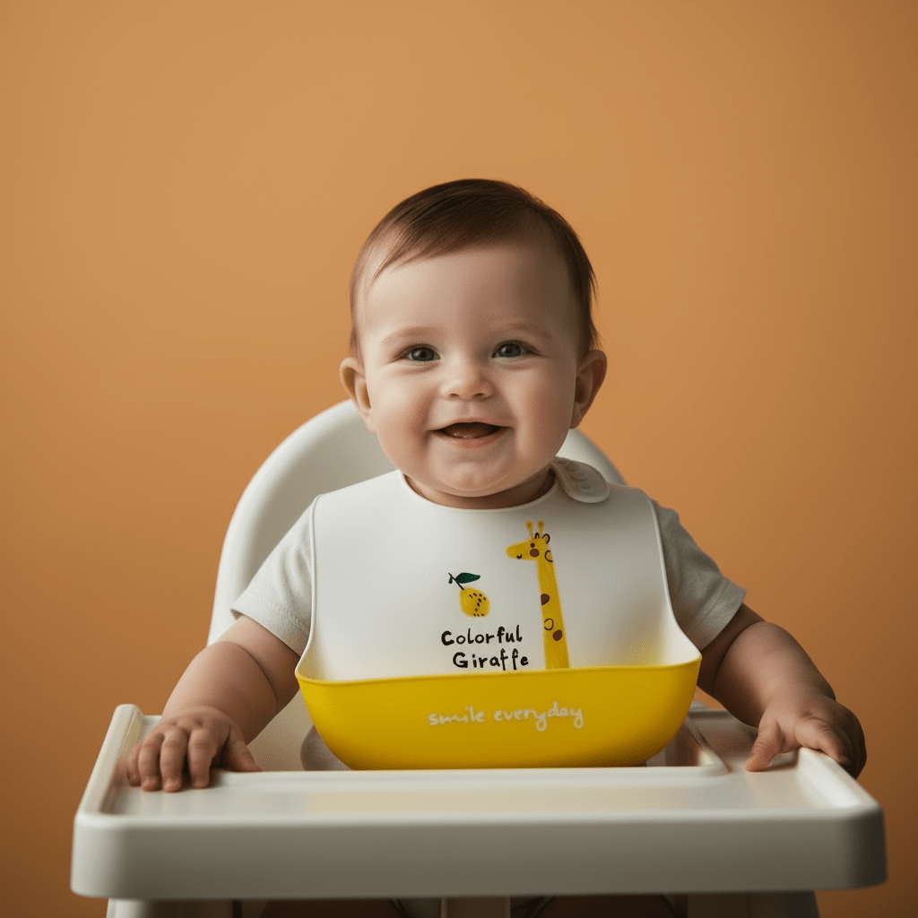 Baby Bib Silicone Waterproof Food Catcher - Comfort Cubz