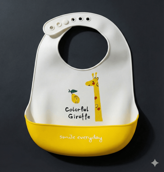 Baby Bib Silicone Waterproof Food Catcher - Comfort Cubz