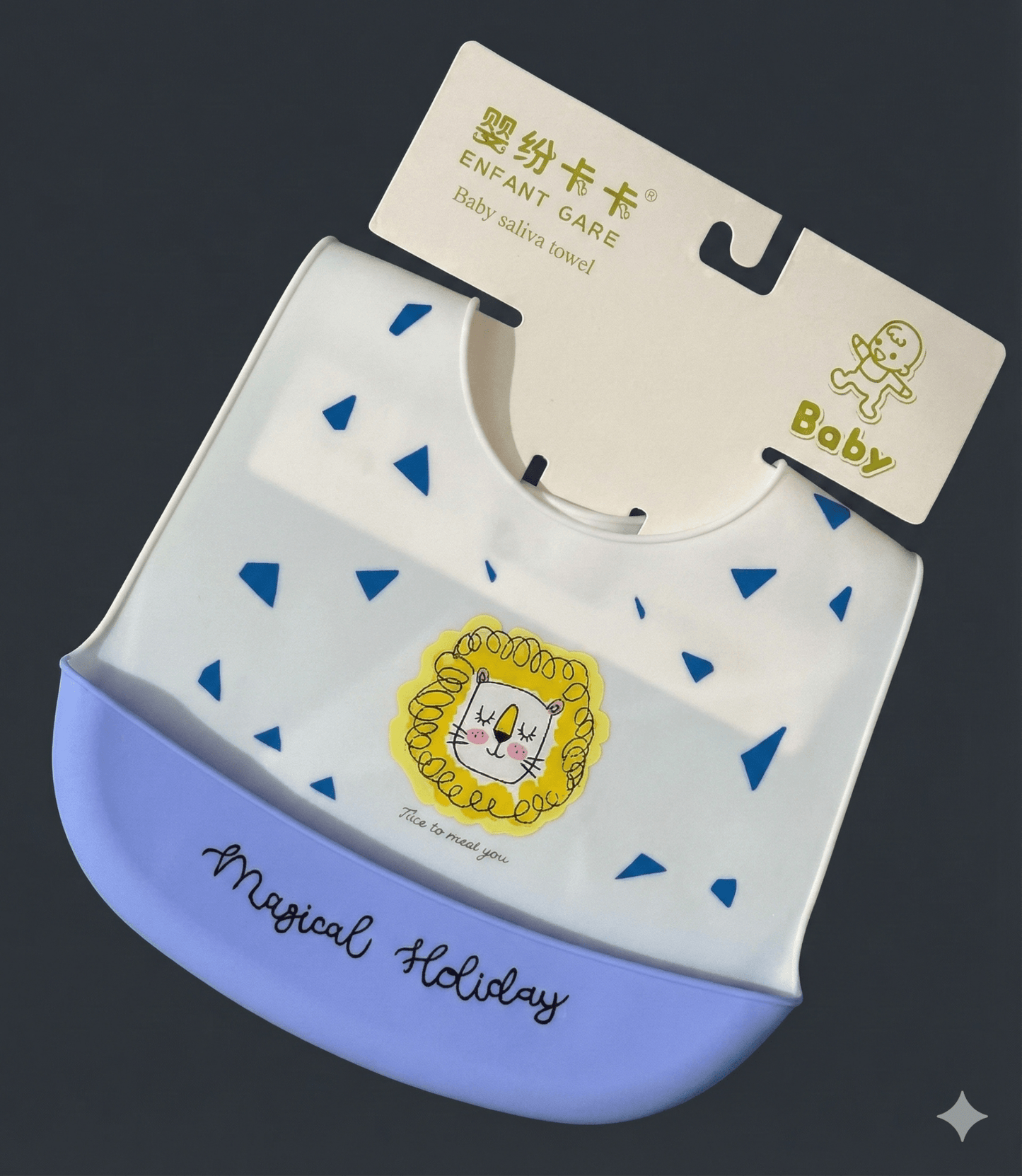 Baby Bib Silicone Waterproof Food Catcher - Comfort Cubz