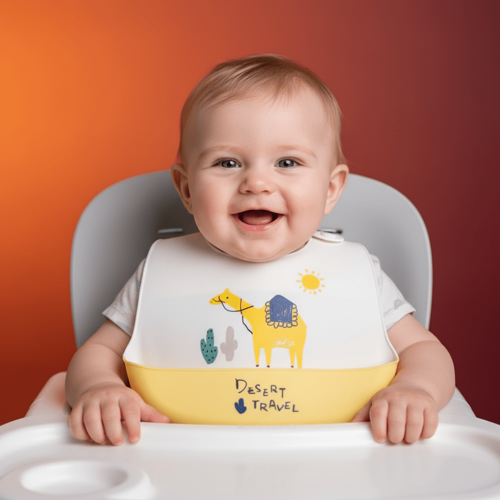 Baby Bib Silicone Waterproof Food Catcher - Comfort Cubz