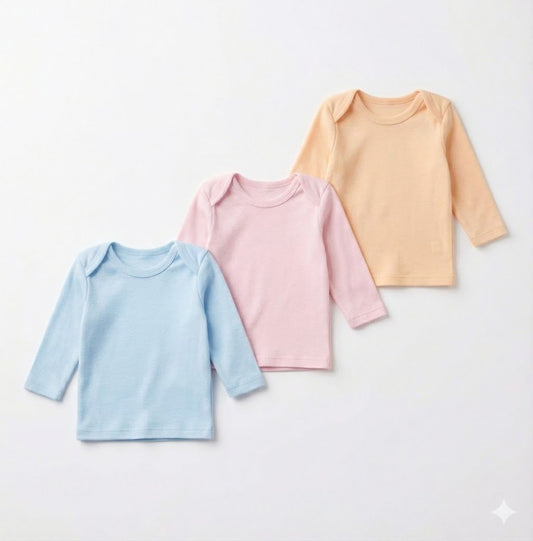 Baby Cotton Shirts - Soft Colorful Tops for Newborns & Infants (0 - 9 Months) - Comfort Cubz