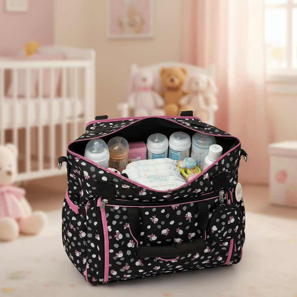 Baby Diaper Bag Multi - Compartment Insulated Bottle Cover - Comfort Cubz