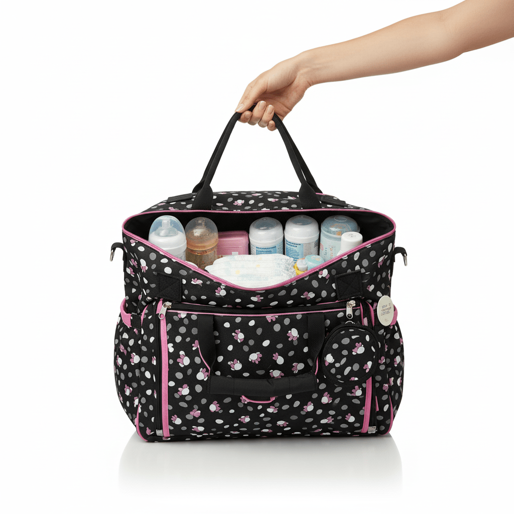 Baby Diaper Bag Multi - Compartment Insulated Bottle Cover - Comfort Cubz