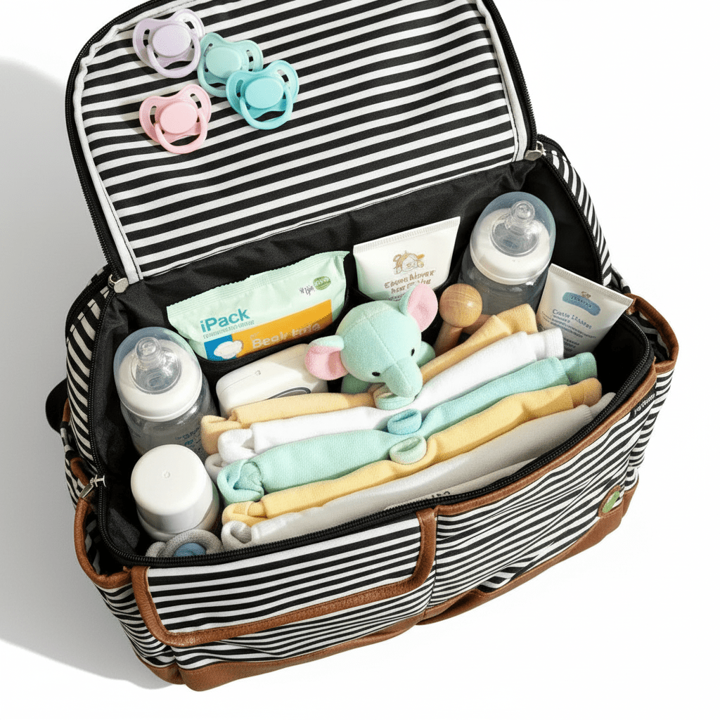 Baby Diaper Bag Multi - Compartment Insulated Premium - Comfort Cubz