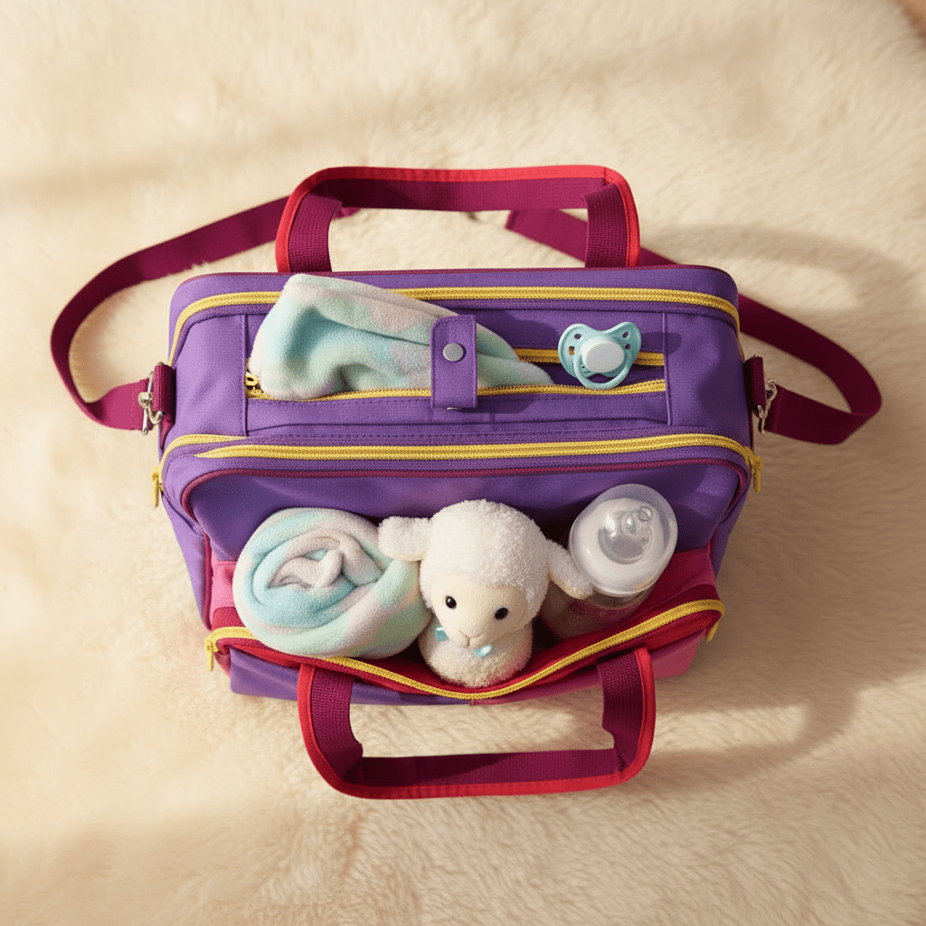 Baby Diaper Bag Multi - Pocket Colorful 2 Colors - Comfort Cubz