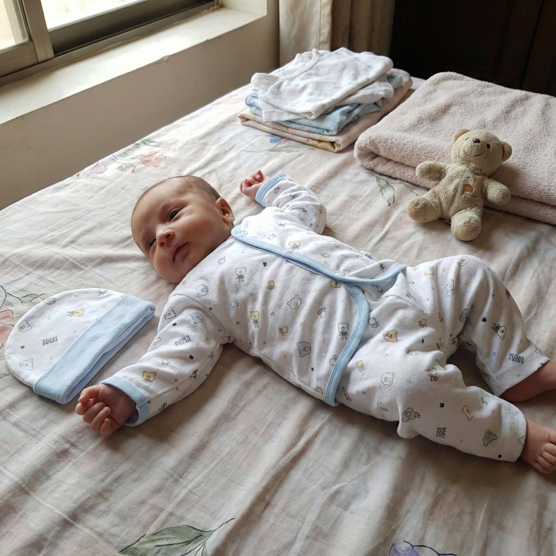 Baby First Wear Soft Cotton Set - Newborn Essential Outfit 0 - 3M - Comfort Cubz