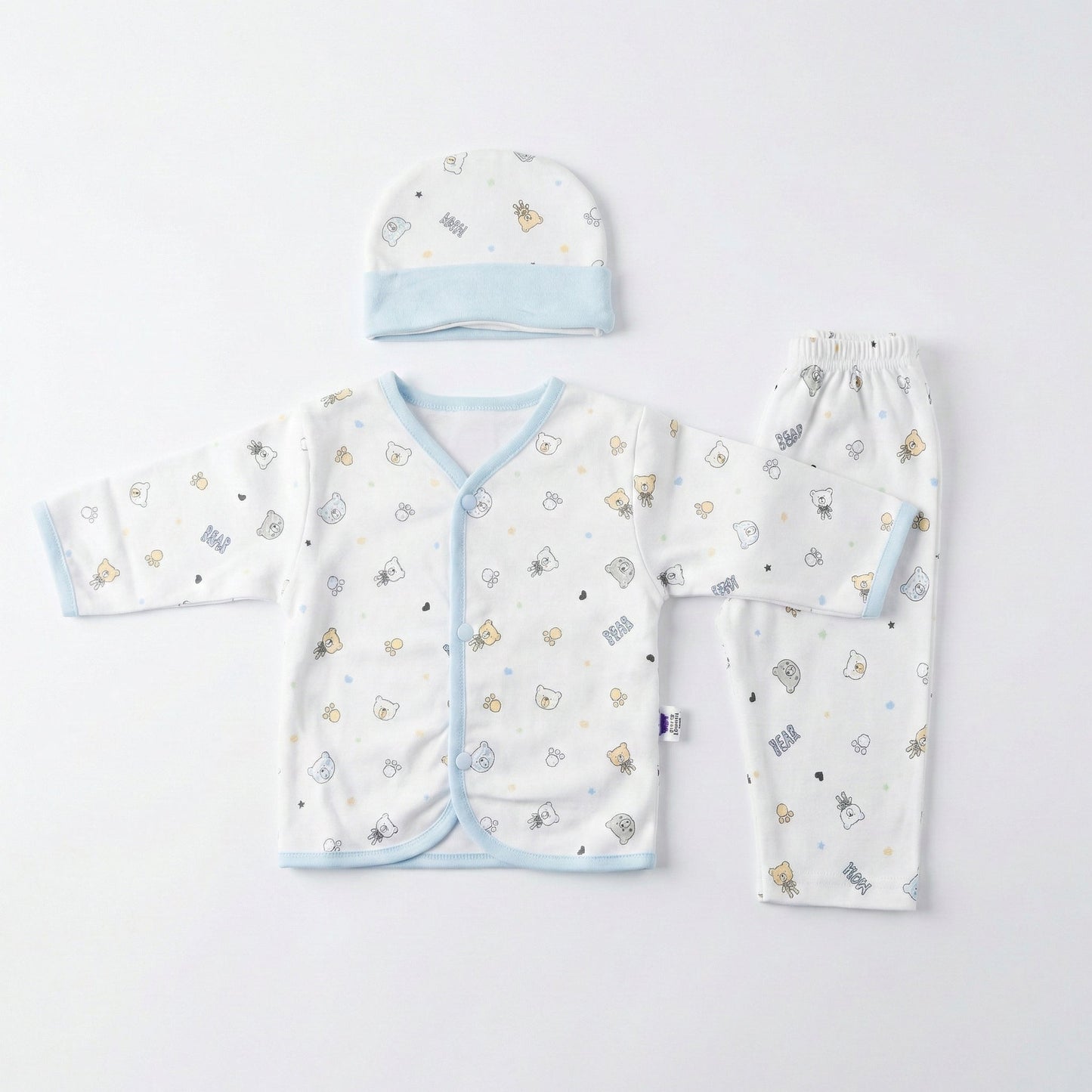 Baby First Wear Soft Cotton Set - Newborn Essential Outfit 0 - 3M - Comfort Cubz