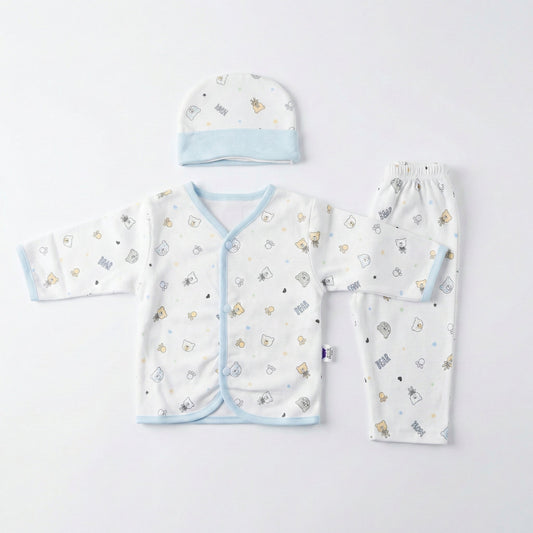 Baby First Wear Soft Cotton Set - Newborn Essential Outfit 0 - 3M - Comfort Cubz