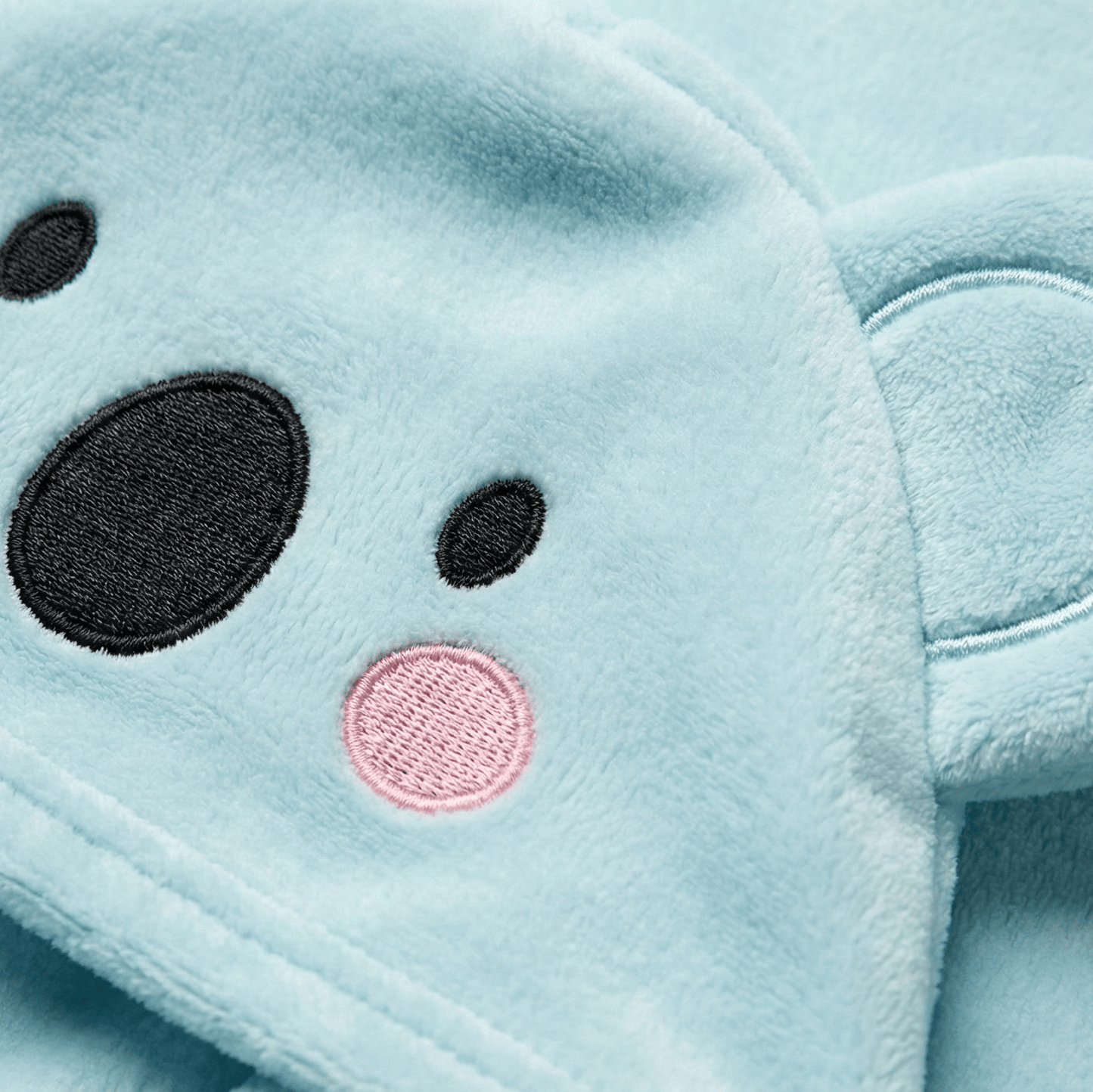 Baby Hooded Shawl Soft Bunny Design Light Blue - Comfort Cubz