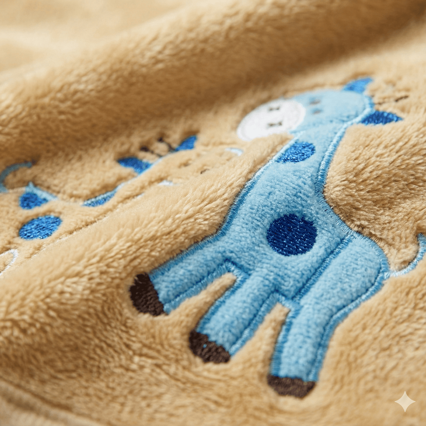 Baby Hooded Shawl Soft Giraffe Design Brown - Comfort Cubz