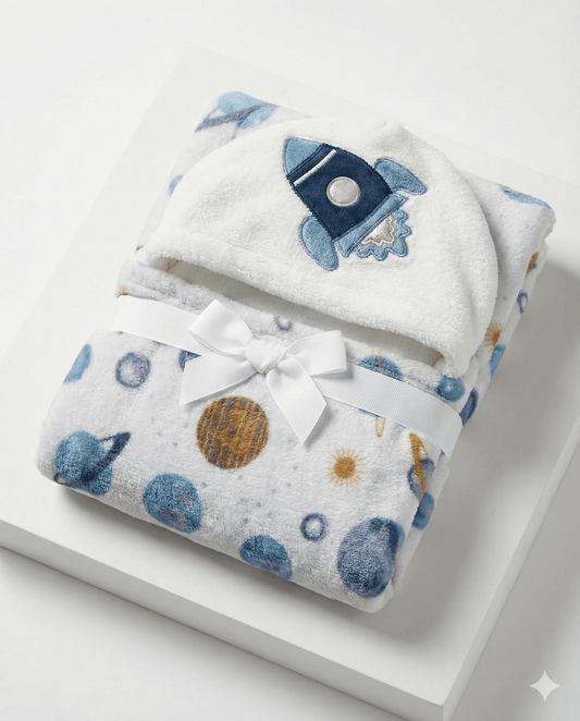 Baby Hooded Shawl Soft Premium Wrap - Comfort Cubz