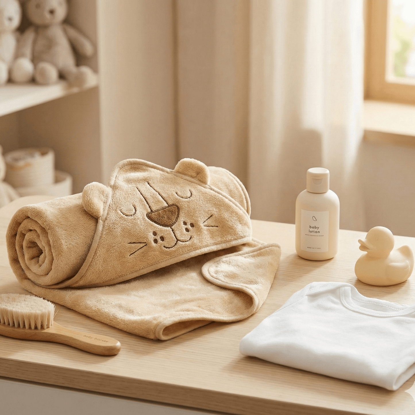 Baby Hooded Shawl Soft Tiger Design - Comfort Cubz