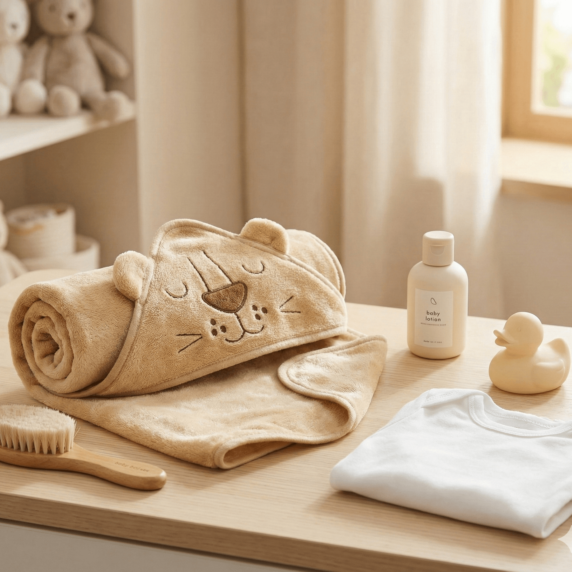 Baby Hooded Shawl Soft Tiger Design - Comfort Cubz