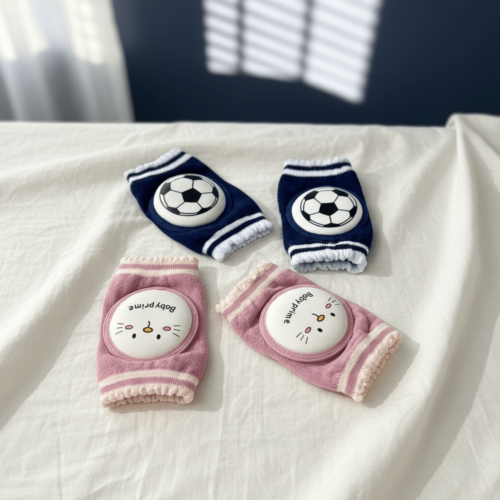 Baby Knee Pads Soft Crawling Protectors 2 Colors - Comfort Cubz