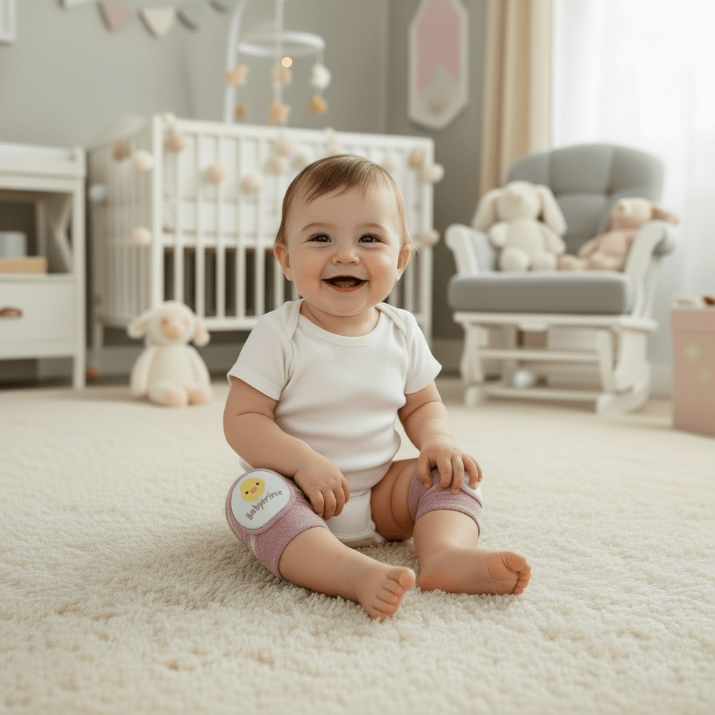 Baby Knee Pads Soft Crawling Protectors 2 Colors - Comfort Cubz