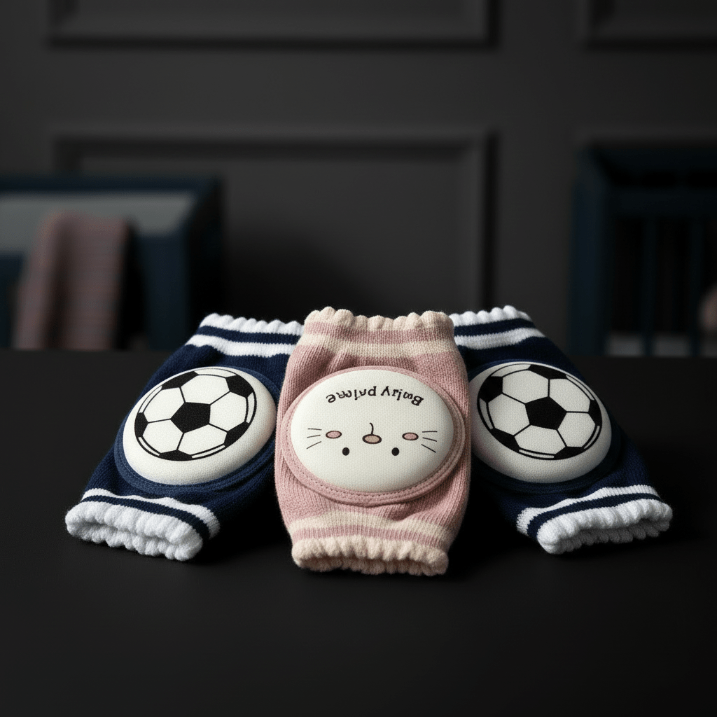 Baby Knee Pads Soft Crawling Protectors 2 Colors - Comfort Cubz