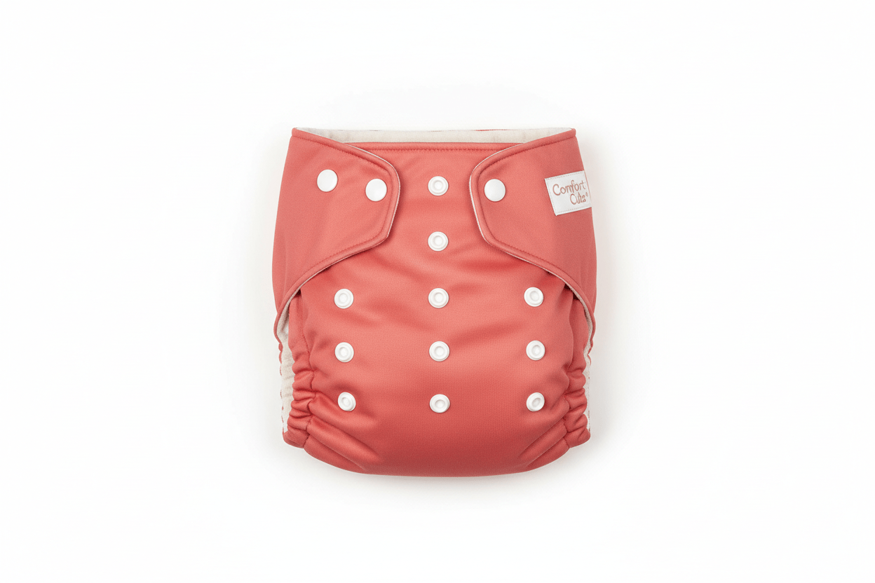 Baby Nappy Adjustable Reusable 0 - 24 Months - Comfort Cubz