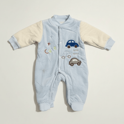Baby Romper Cotton Car Design 0 - 9 Months - Comfort Cubz