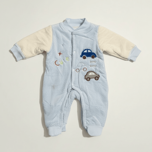 Baby Romper Cotton Car Design 0 - 9 Months - Comfort Cubz