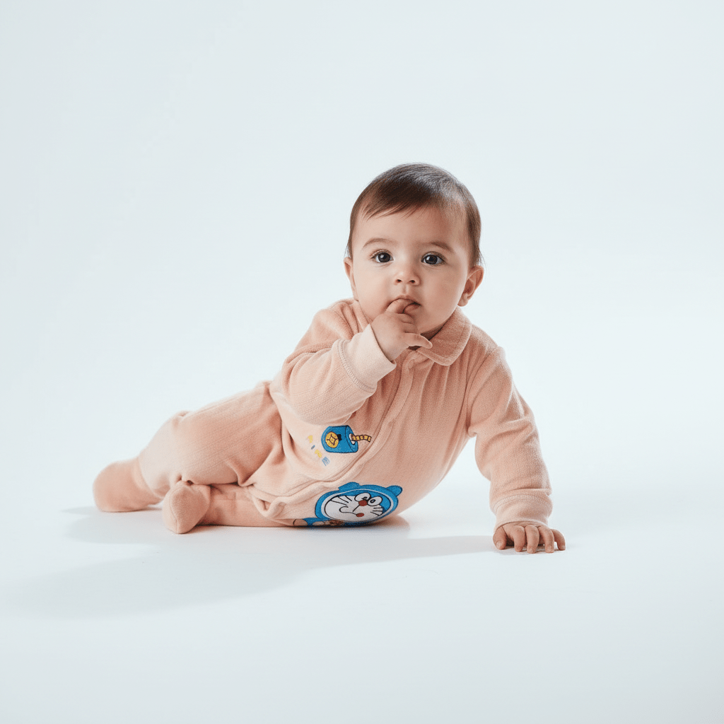 Baby Romper Cotton Cat Design 0 - 9 Months - Comfort Cubz