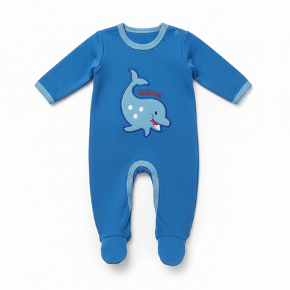 Baby Romper Cotton Dolphin and Ant Design 0 - 18 Months - Comfort Cubz