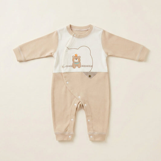 Baby Romper Cute Bear Design Cotton Stuff - 0 - 6 Months - Comfort Cubz