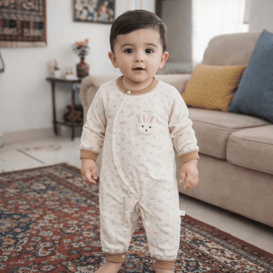 Baby Romper - Cute Bunny Design | 0 - 6 Months - Comfort Cubz