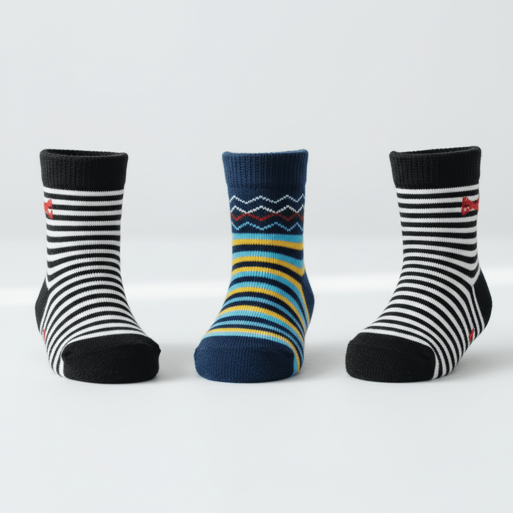 Baby Socks Cotton Soft Pack of 3 - Comfort Cubz