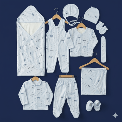 Baby Suit 11 - Piece Dotted Design Complete Set - Comfort Cubz