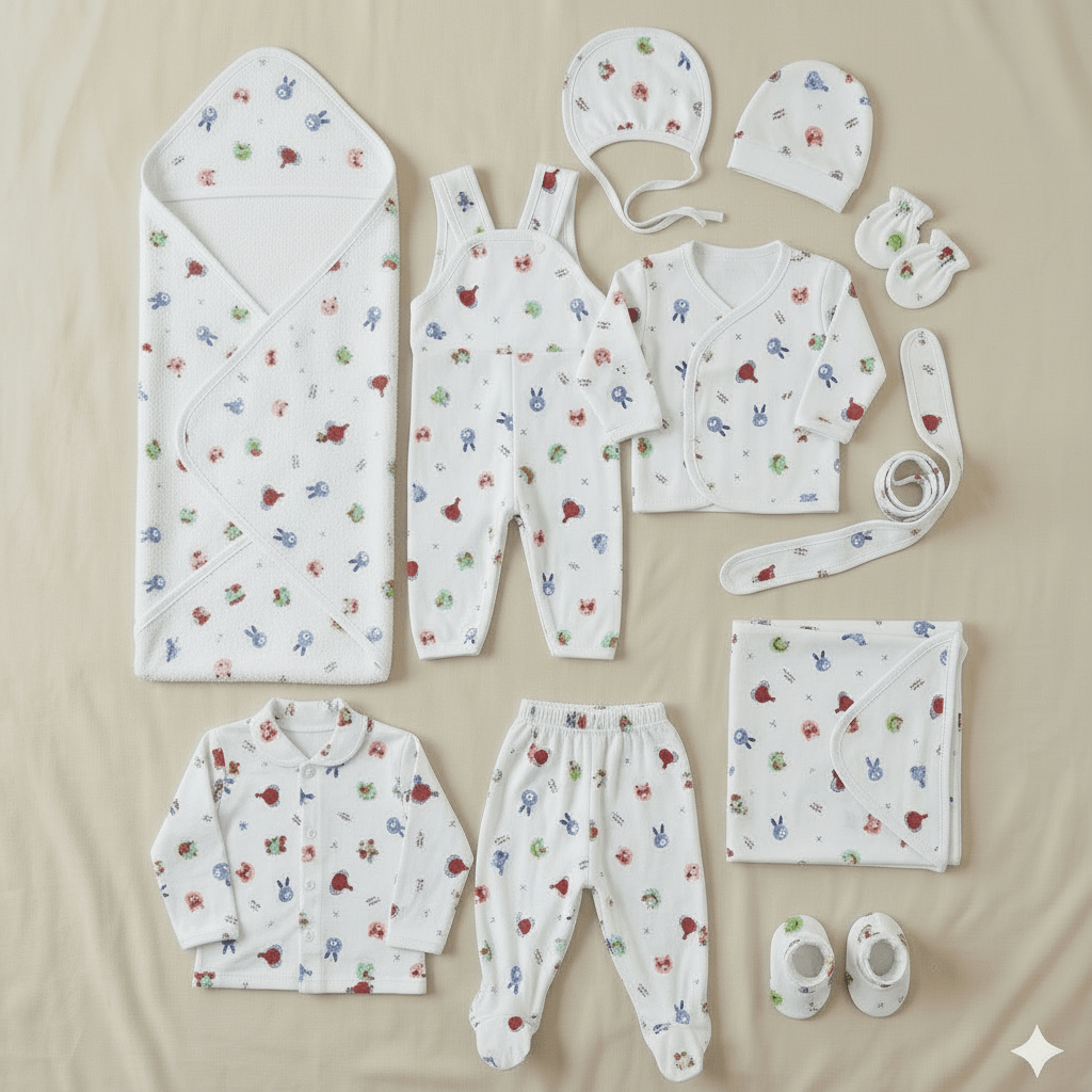 Baby Suit 11 - Piece Floral Design Complete Set - Comfort Cubz