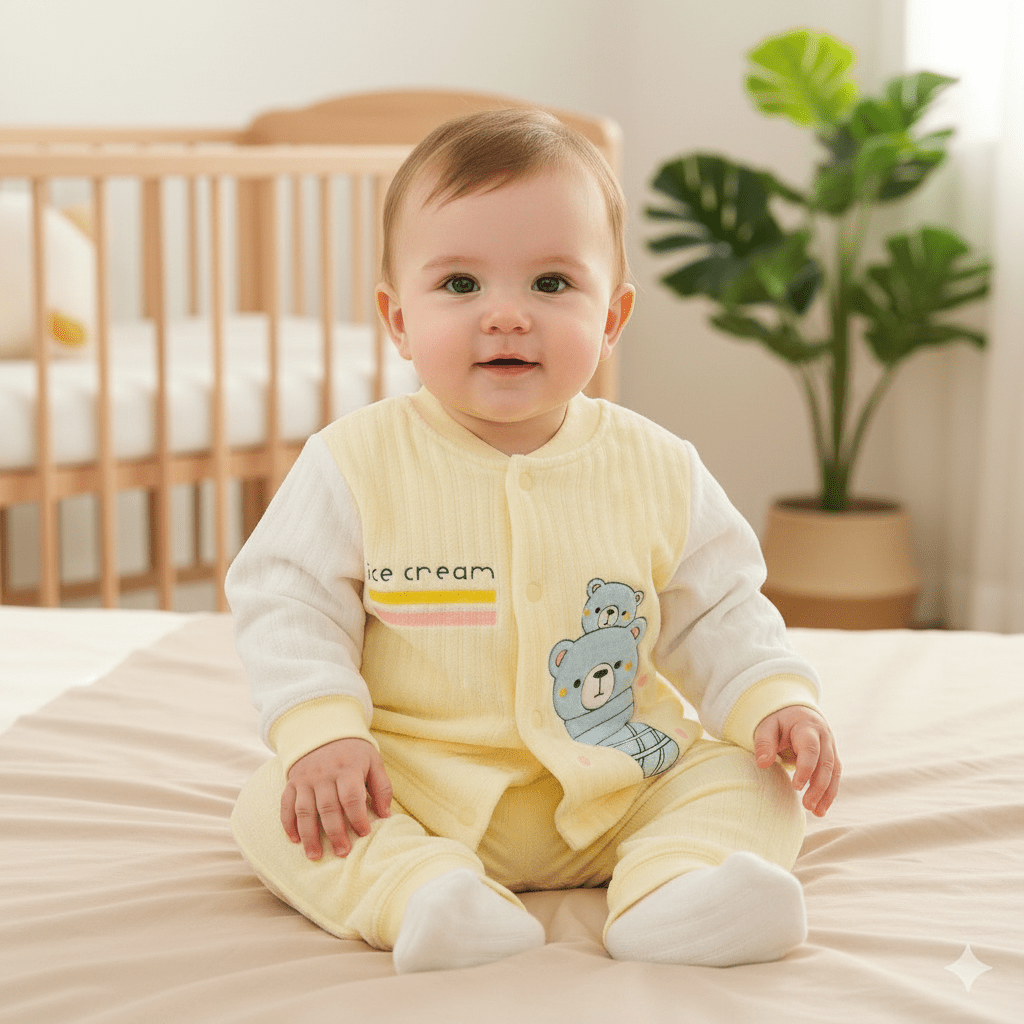 Baby Suit 2 - Piece Ice Cream Design 0 - 9 Months - Comfort Cubz