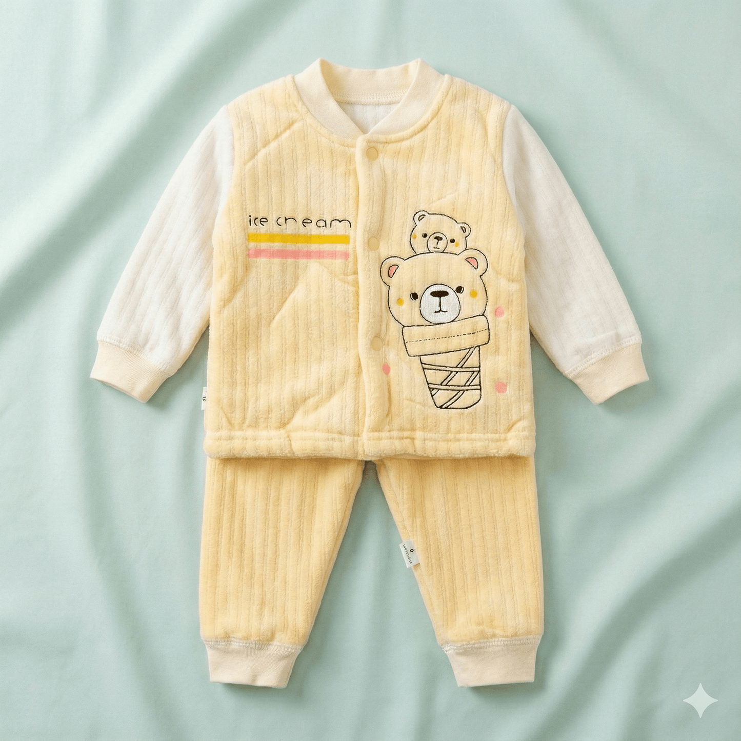Baby Suit 2 - Piece Ice Cream Design 0 - 9 Months - Comfort Cubz