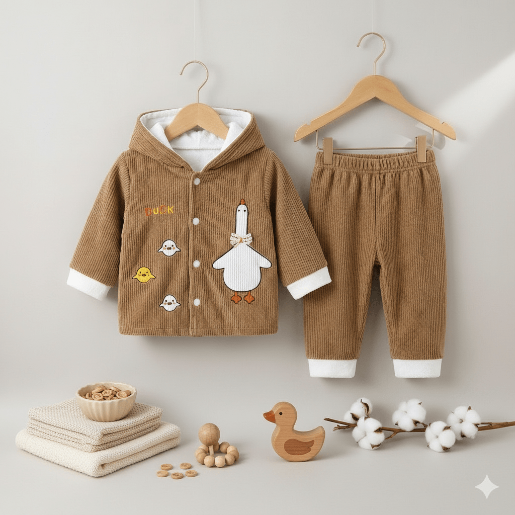 Baby Suit 3 - Piece Duck Style 0 - 9 Months - Comfort Cubz