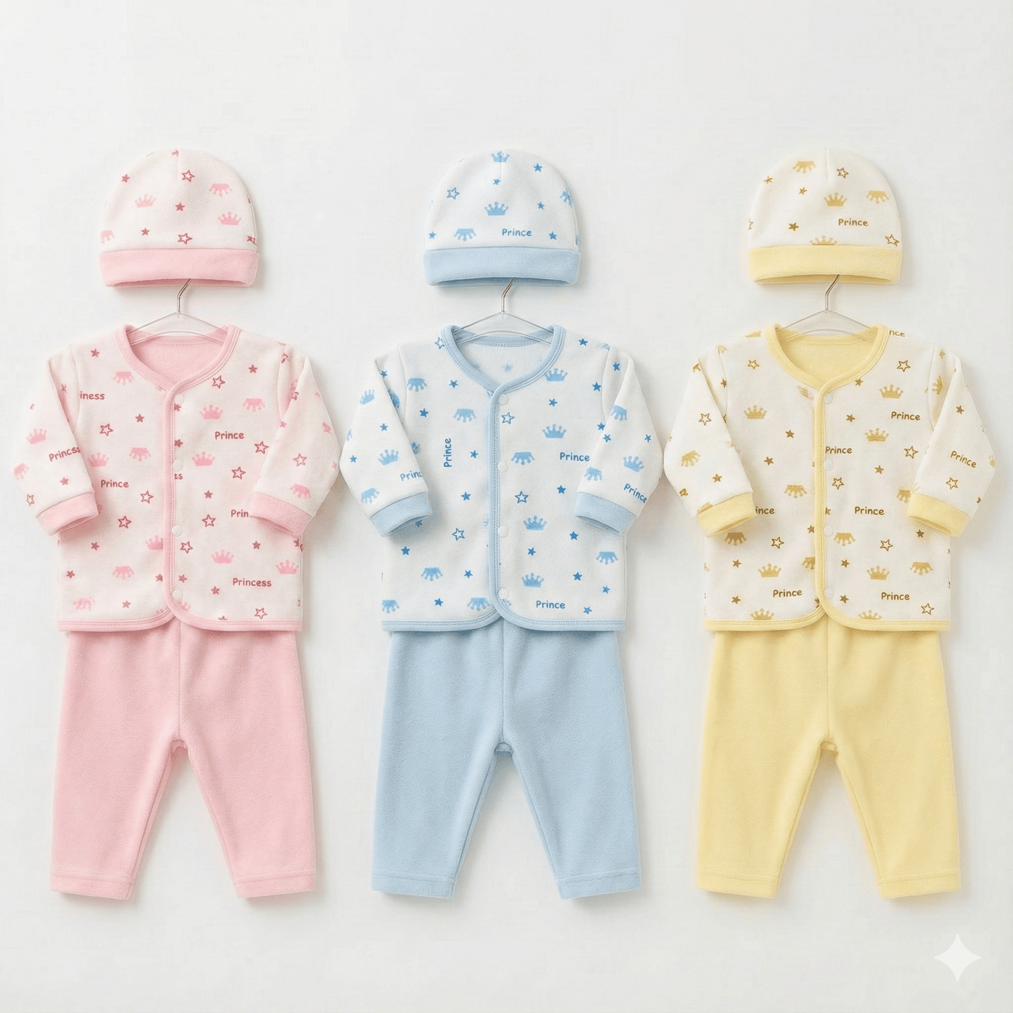 Baby Suit 3 - Piece Printed Bundle 9 Pieces - Comfort Cubz