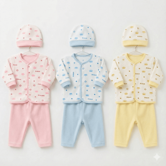 Baby Suit 3 - Piece Printed Bundle 9 Pieces - Comfort Cubz