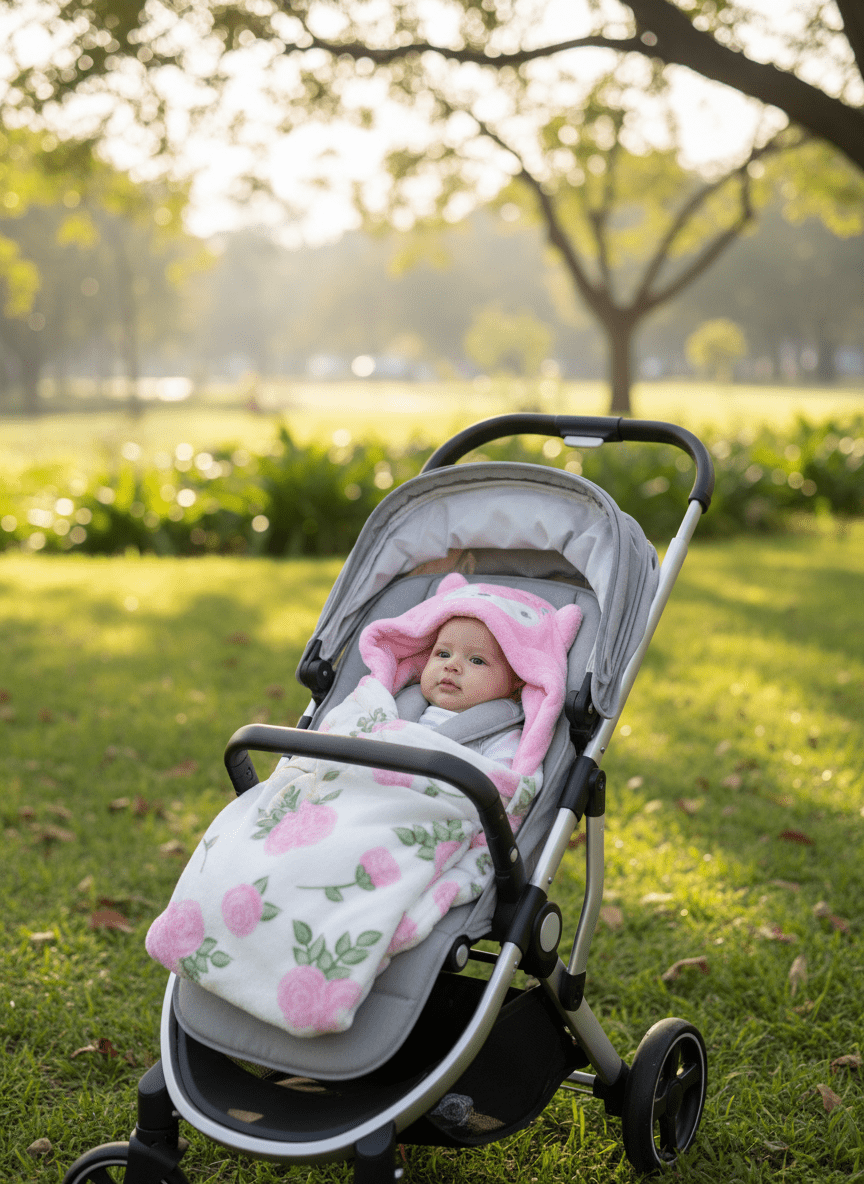 Baby Swaddle Blanket Soft Pink - Comfort Cubz