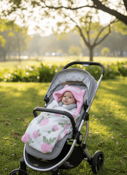 Baby Swaddle Blanket Soft Pink - Comfort Cubz