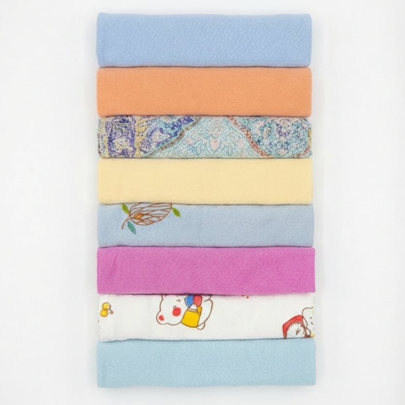 Baby Washcloths Pack of 8 - Super Soft Cotton | Premium Bath Essentials - Comfort Cubz