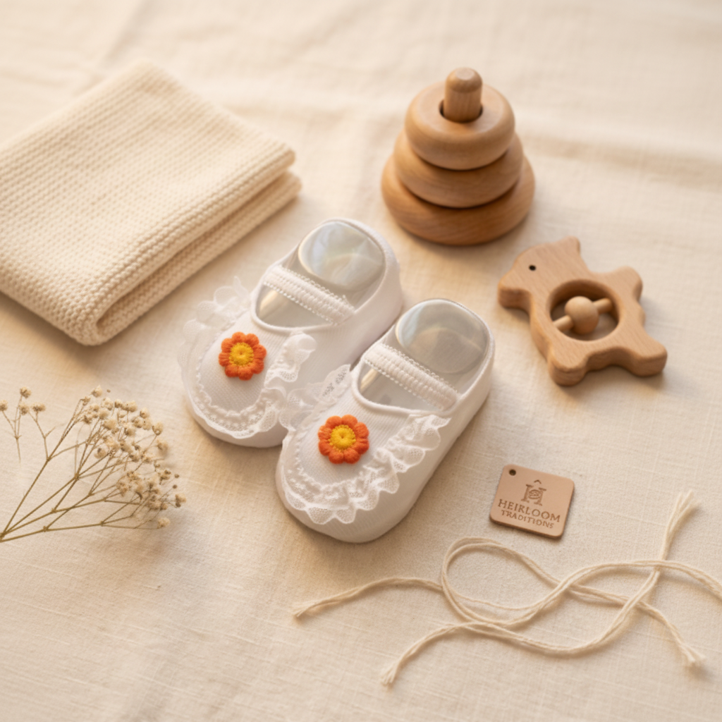 Newborn Baby Shoes - Soft Sole First Shoes for Newborns 0-3 Months