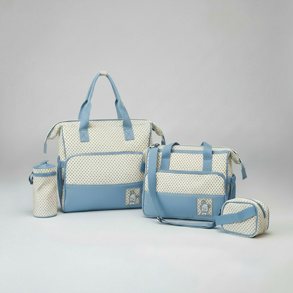 Large capacity baby diaper bag 4-piece mummy bag set