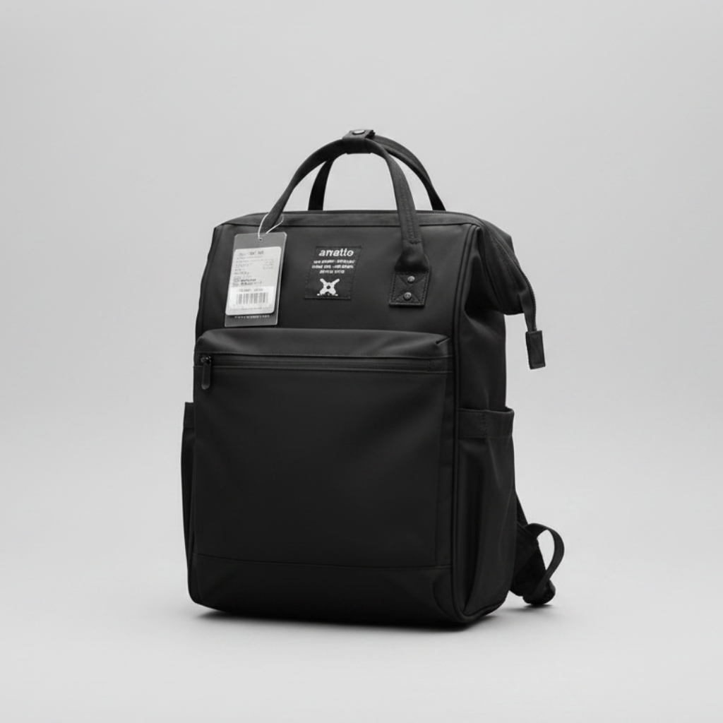 Baby diaper bag matte black large capacity mummy bag